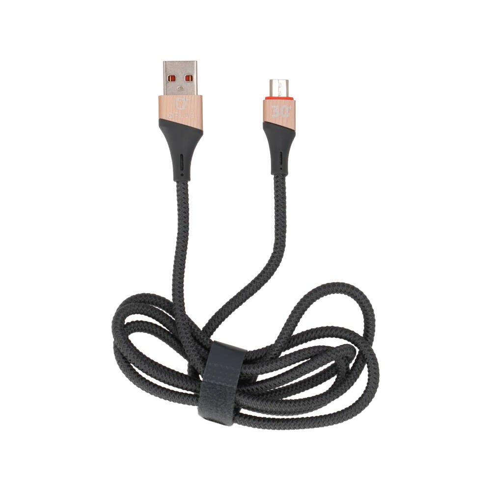 สายชาร์จ QPLUS USB-A to Micro QP-C02 Gray