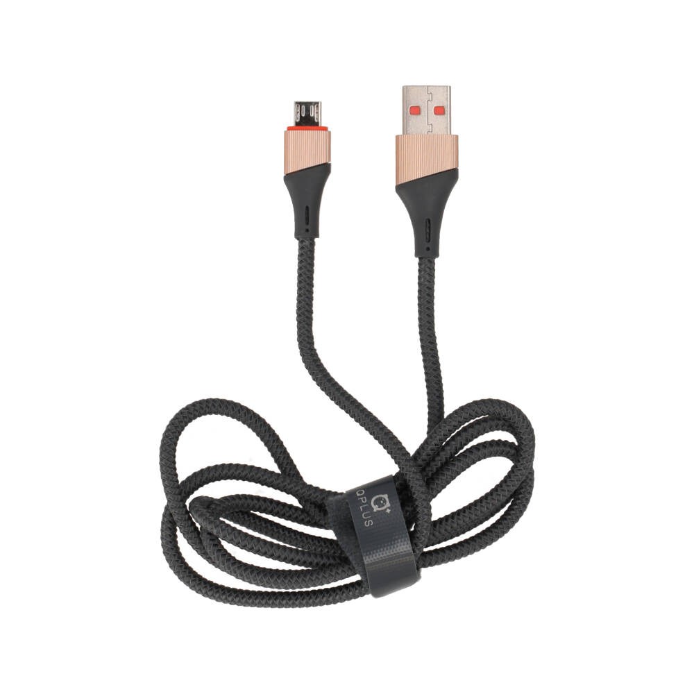 สายชาร์จ QPLUS USB-A to Micro QP-C02 Gray