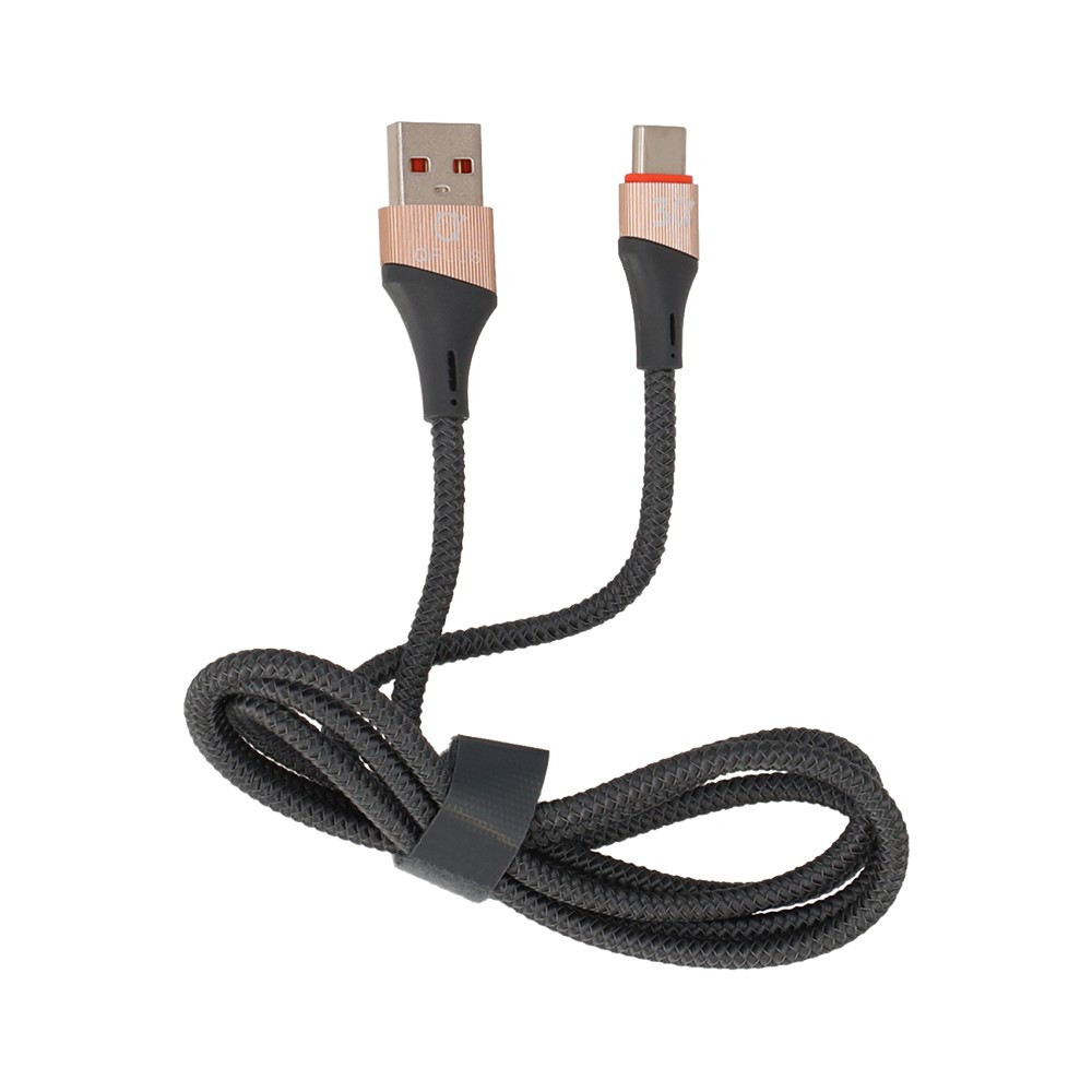 สายชาร์จ QPLUS USB-A to Type-C QP-C02 Gray