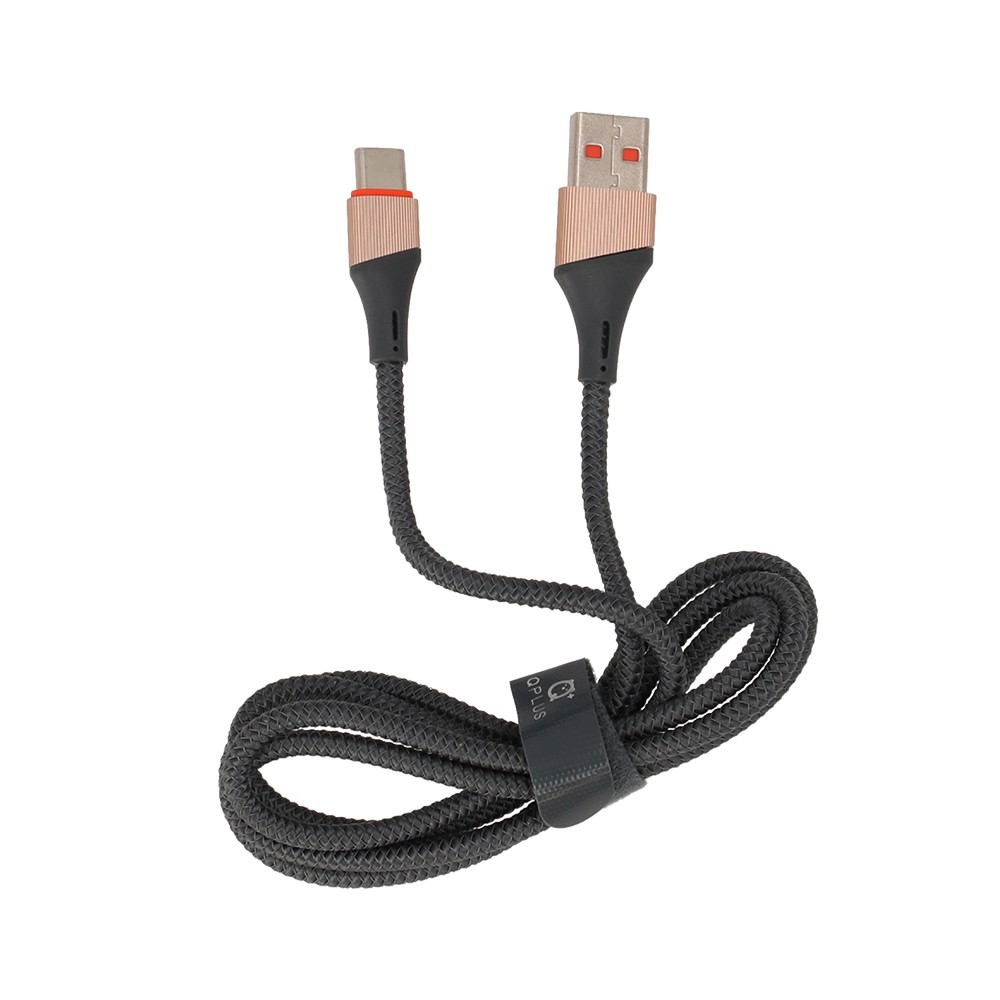 สายชาร์จ QPLUS USB-A to Type-C QP-C02 Gray