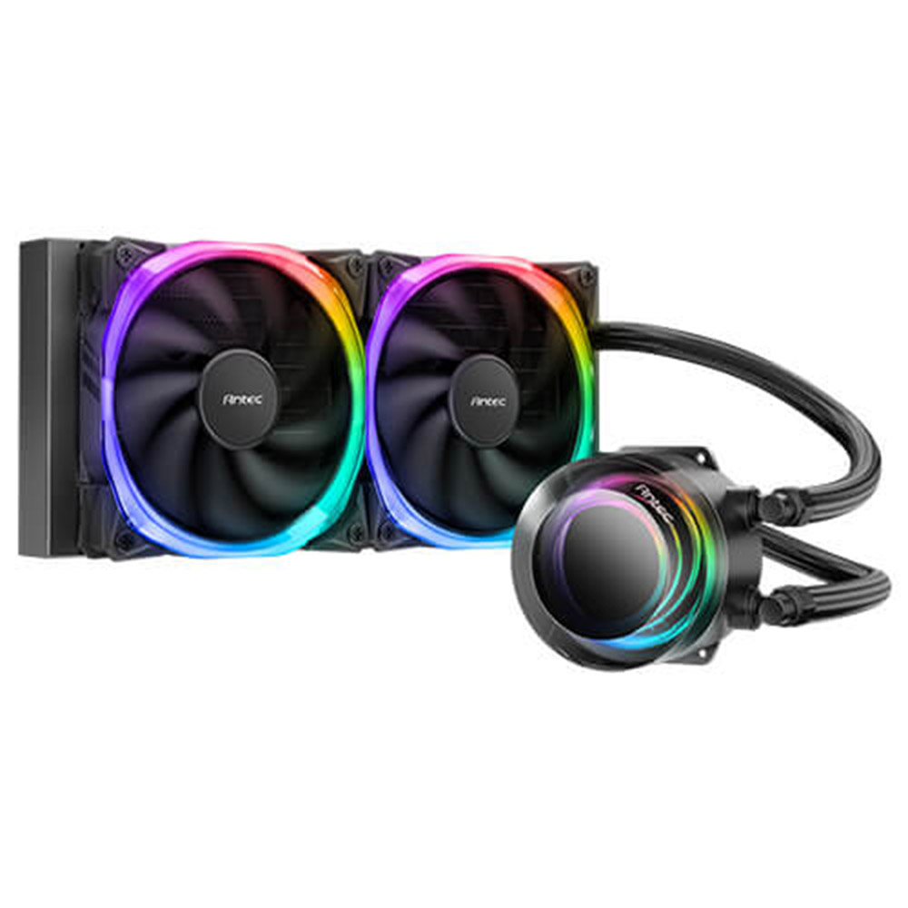 ชุดระบายความร้อนซีพียู Antec CPU Liquid Cooler Vortex 240 ARGB Black