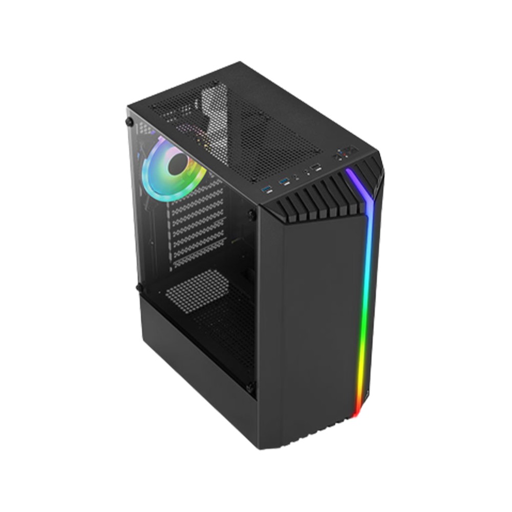 เคสคอมพิวเตอร์ AeroCool Computer Case ATX CASE BIONIC - Black