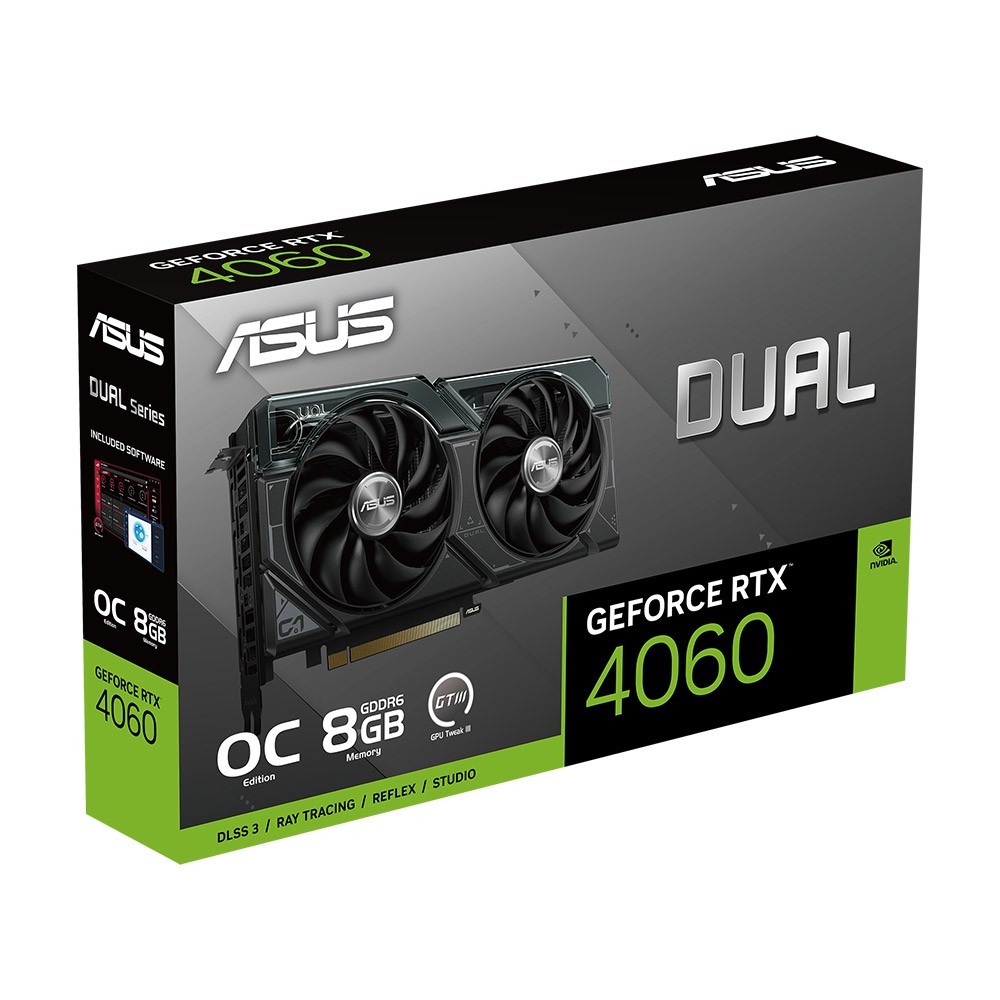 การ์ดจอ ASUS VGA DUAL-RTX4060-O8G 8GB GDDR6 128-bit การ์ดจอ ASUS VGA DUAL-RTX4060-O8G 8GB GDDR6 128-bit