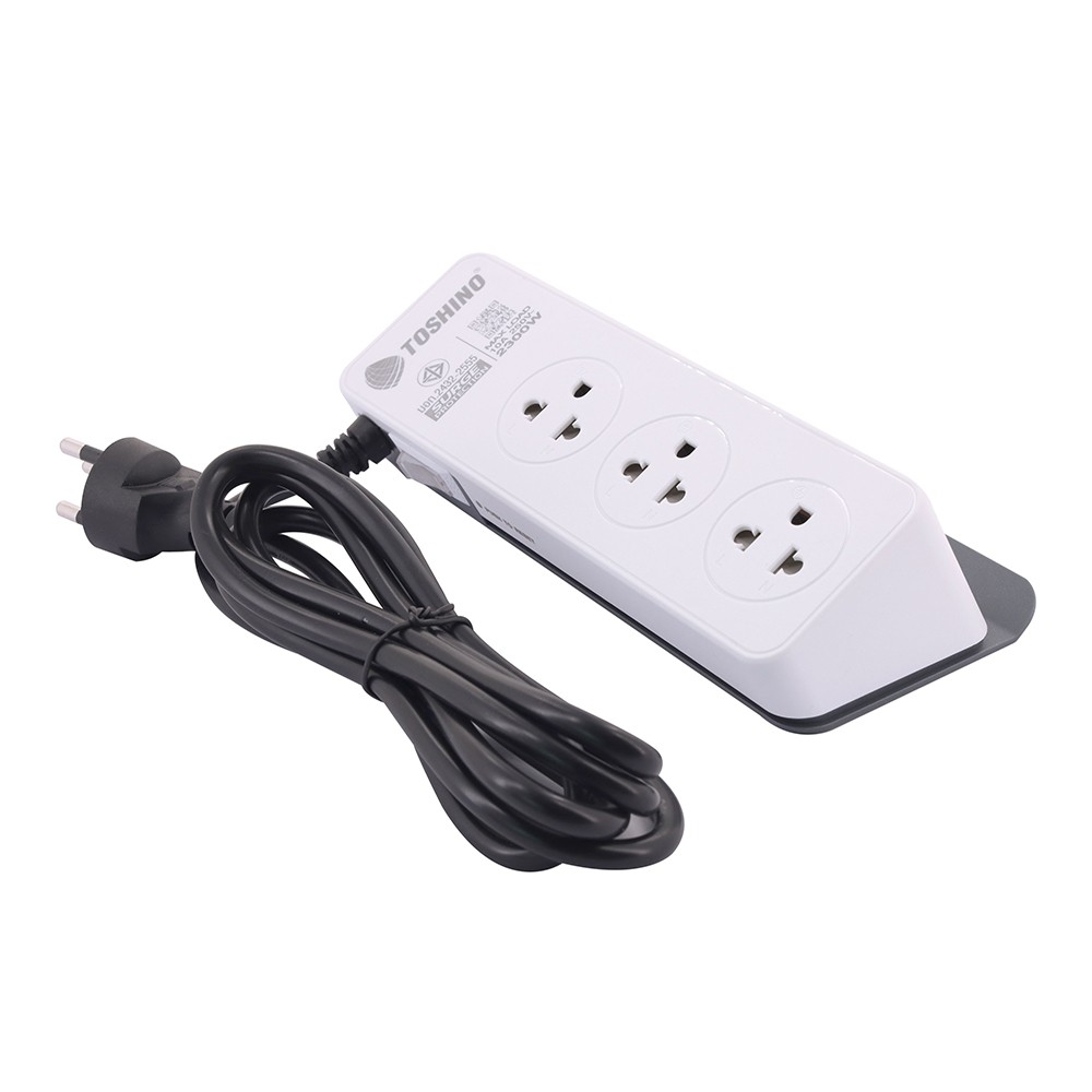 ปลั๊กไฟ Toshino TIS 3 Way 1 Switch 3 USB 2M. (CW20PD-2M) White