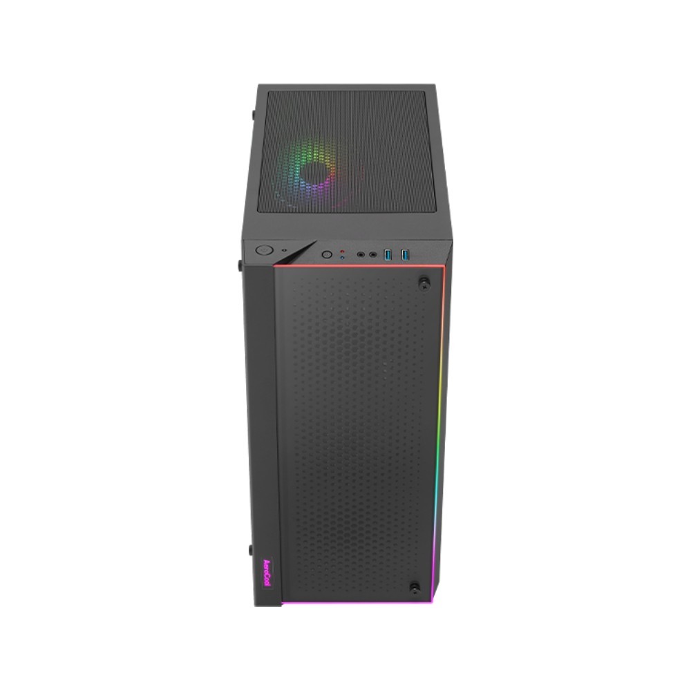 เคสคอมพิวเตอร์ AeroCool Computer Case Skribble-G-BK-v1 Black