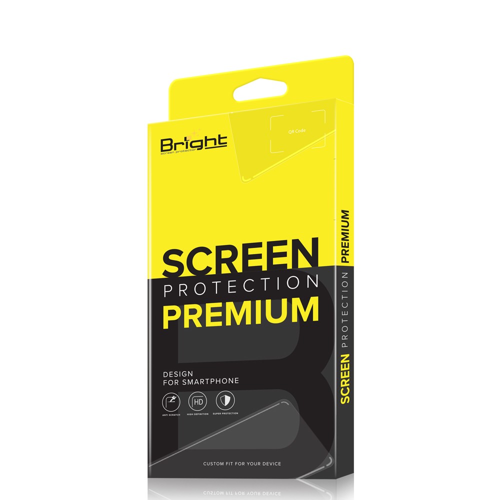 ฟิล์มกันรอย Bright iPhone 14 Plus Tempered Glass Full Frame Black