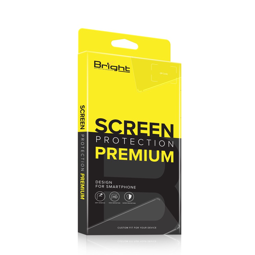 ฟิล์มกันรอย Bright iPhone 14 Plus Tempered Glass Full Frame Black