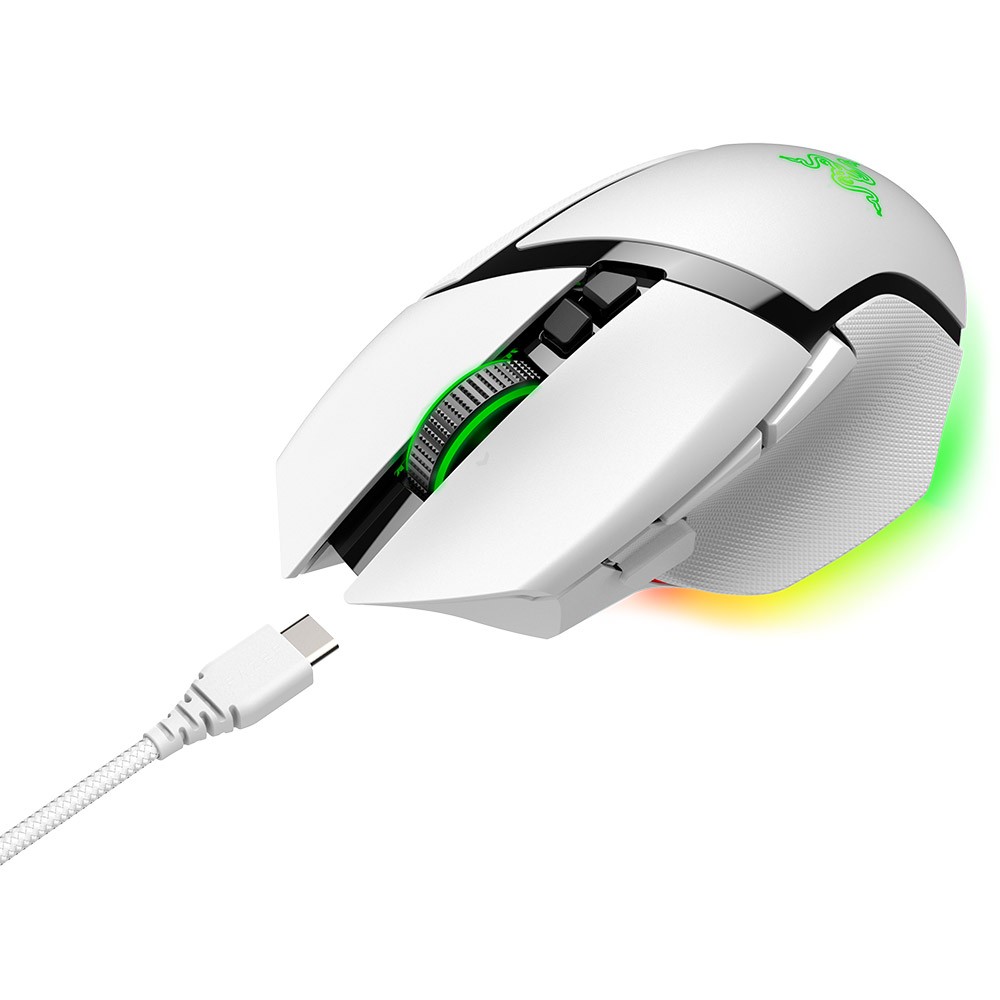 เมาส์เกมมิ่ง Razer Gaming Mouse Basilisk V3 Pro White