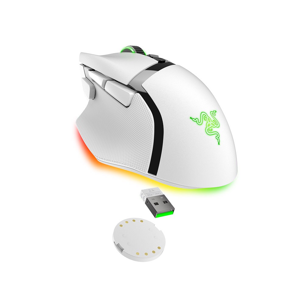 เมาส์เกมมิ่ง Razer Gaming Mouse Basilisk V3 Pro White