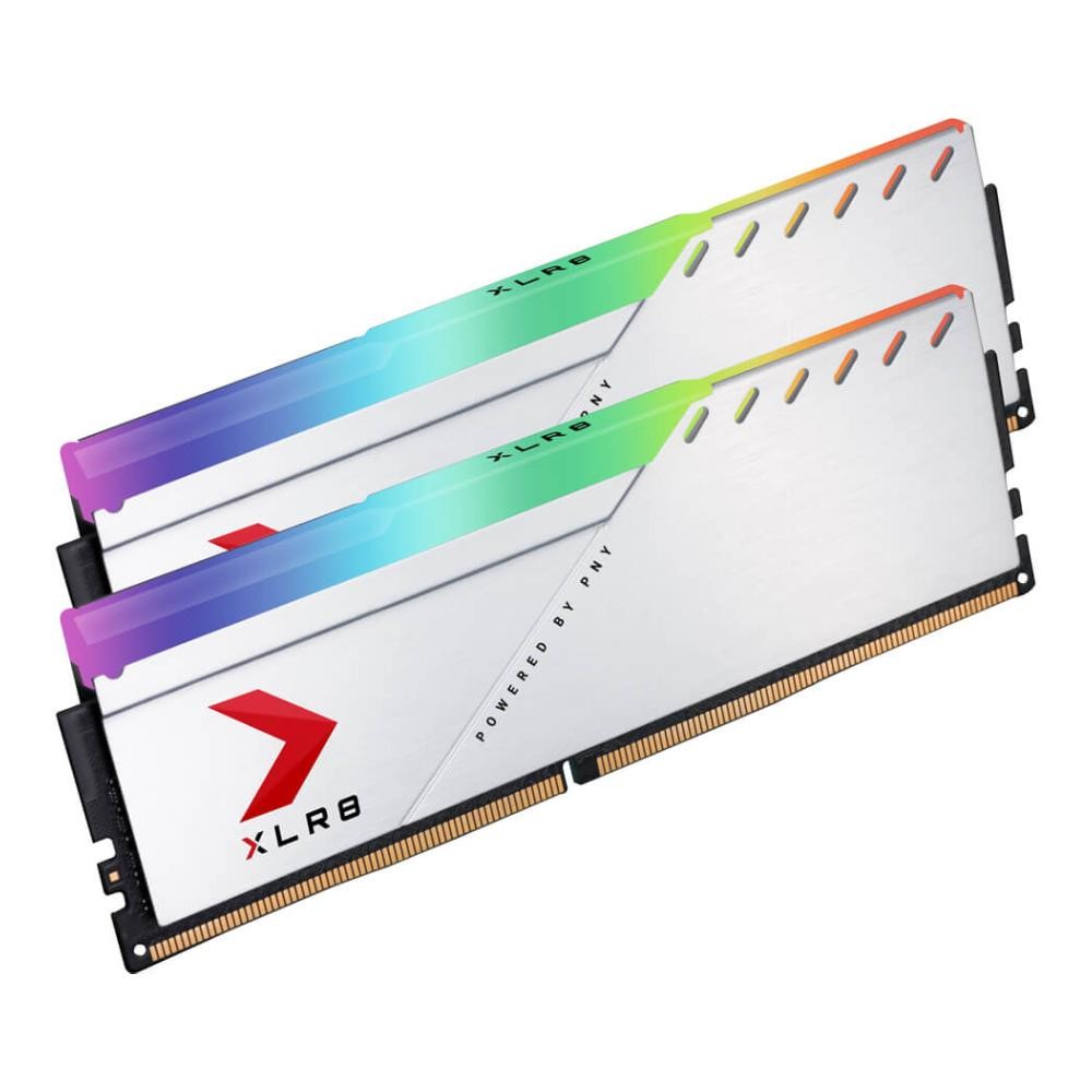 Silver White Rgb แรมพีซี PNY DDR4 16GB/3600MHz.CL18 (2x8GB) XLR8 Gaming EPIC-X RGB Silver
