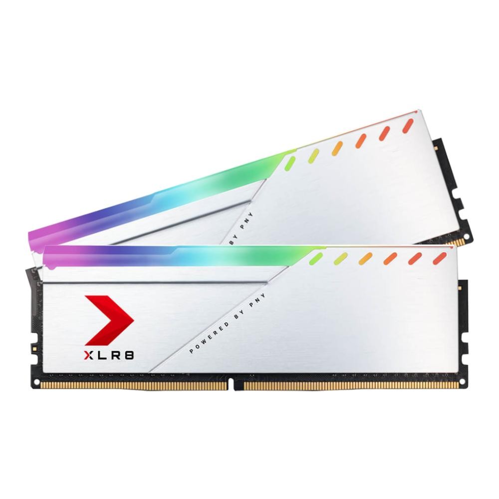 Silver White Rgb แรมพีซี PNY DDR4 16GB/3600MHz.CL18 (2x8GB) XLR8 Gaming EPIC-X RGB Silver