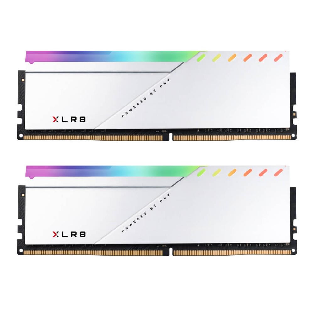 Silver White Rgb แรมพีซี PNY DDR4 16GB/3600MHz.CL18 (2x8GB) XLR8 Gaming EPIC-X RGB Silver