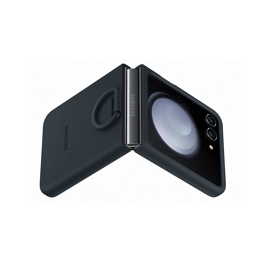 Samsung Silicone Case with Ring Flip5 Indigo