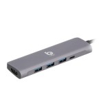 Blue Box Port Hub USB Type-C Hub 5-in-1 Multifunction Converter - Silver Gray