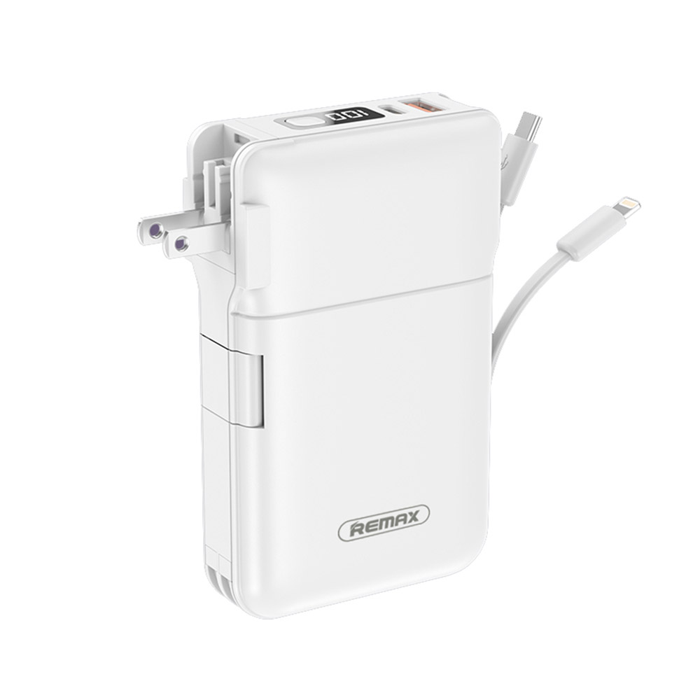 พาวเวอร์แบงค์ REMAX ความจุ 20000 mAh with Built In Cable and Adapter 22 ...