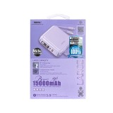 พาวเวอร์แบงค์ REMAX 15,000 mAh P15 Purple