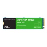 การ์ดเอสเอสดี WD SSD 250GB M.2 PCle/NVme R2400MB/s W1500MB/s Green - 3 Year (SN350)