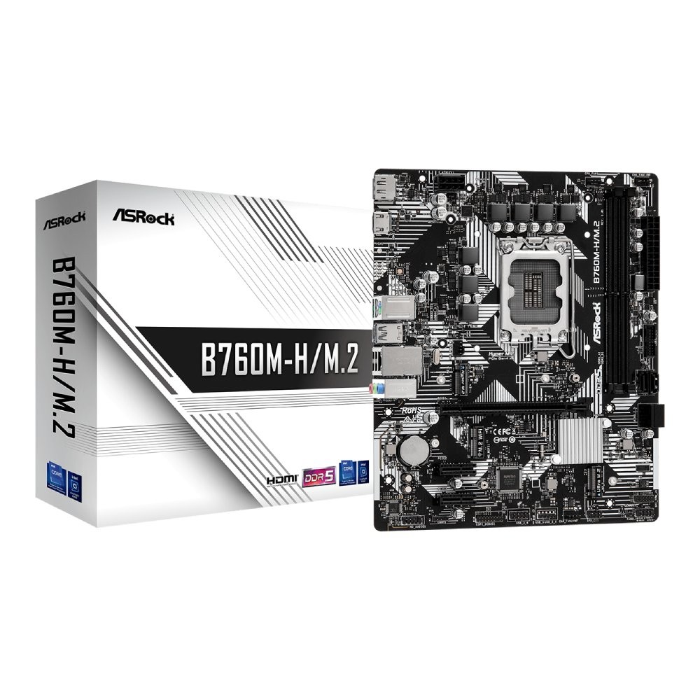 เมนบอร์ด ASRock B760M-H/M.2 DDR5 LGA-1700