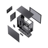 เคสคอมพิวเตอร์ Jonsbo Computer Case D41 MESH SCREEN Black