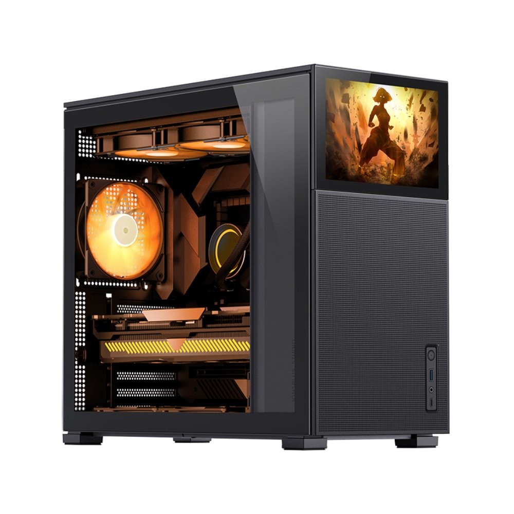 เคสคอมพิวเตอร์ Jonsbo Computer Case D41 MESH SCREEN Black