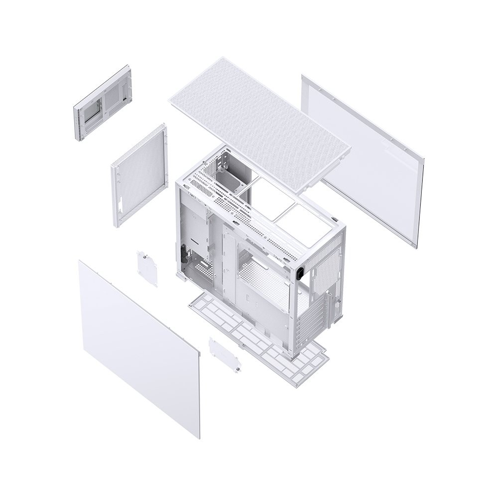 เคสคอมพิวเตอร์ Jonsbo Computer Case D41 MESH SCREEN White