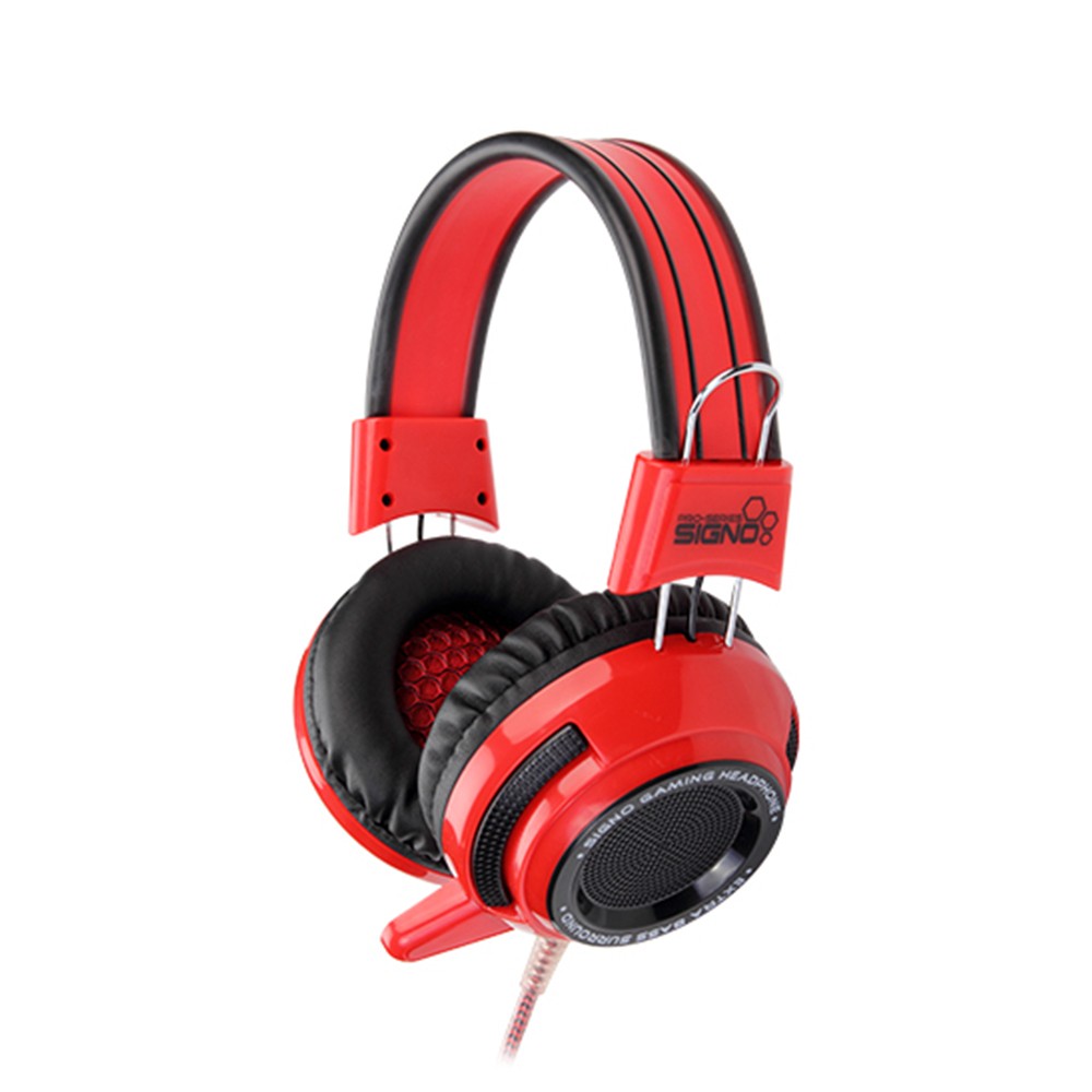 หูฟังเกมมิ่ง Signo Gaming Headset HP-803R Red