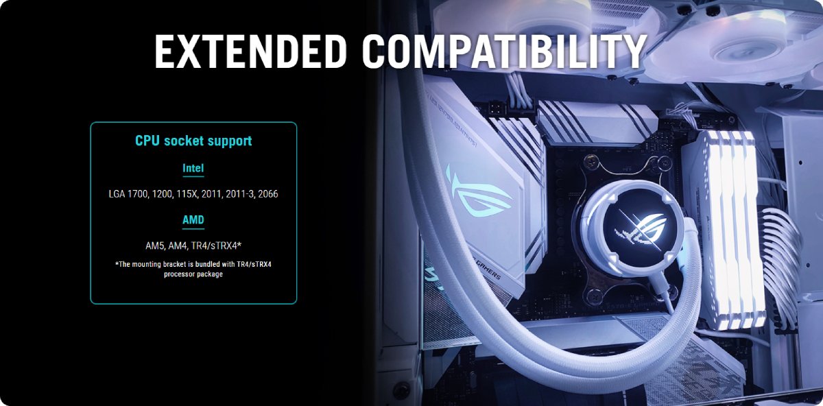 Asus Cpu Cooler Rog Strix Lc Ii 360 Rgb White