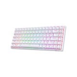 คีย์บอร์ดเกมมิ่ง Royal Kludge Gaming RK84 White Wireless Mechanical Keyboard Brown Switch