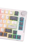 คีย์บอร์ดเกมมิ่ง Royal Kludge Gaming Keyboard RKH81 Wireless White Night (Blue Switch)