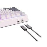 คีย์บอร์ดเกมมิ่ง Royal Kludge Gaming Keyboard RKH81 Wireless White Night (Brown Switch)