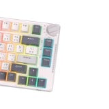 คีย์บอร์ดเกมมิ่ง Royal Kludge Gaming Keyboard RKH81 Wireless White Night (Brown Switch)