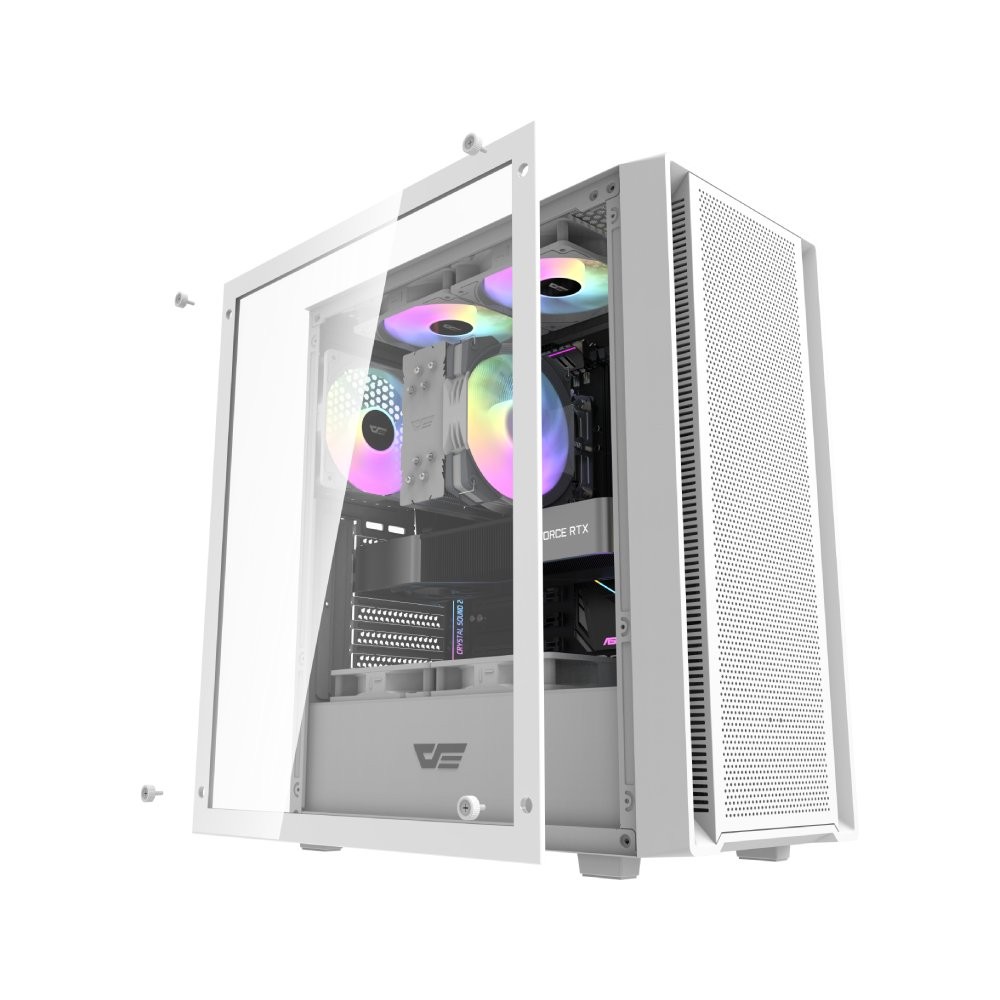 เคสคอมพิวเตอร์ DARKFLASH Computer Case DK353 White