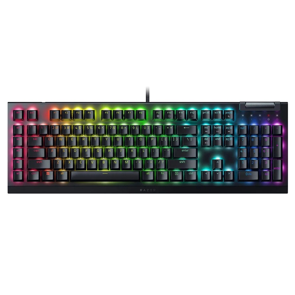 คีย์บอร์ดเกมมิ่ง Razer Gaming Keyboard Blackwidow V4 X Black (Green Switch)