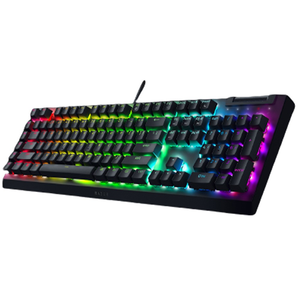 คีย์บอร์ดเกมมิ่ง Razer Gaming Keyboard Blackwidow V4 X Black (Green Switch)