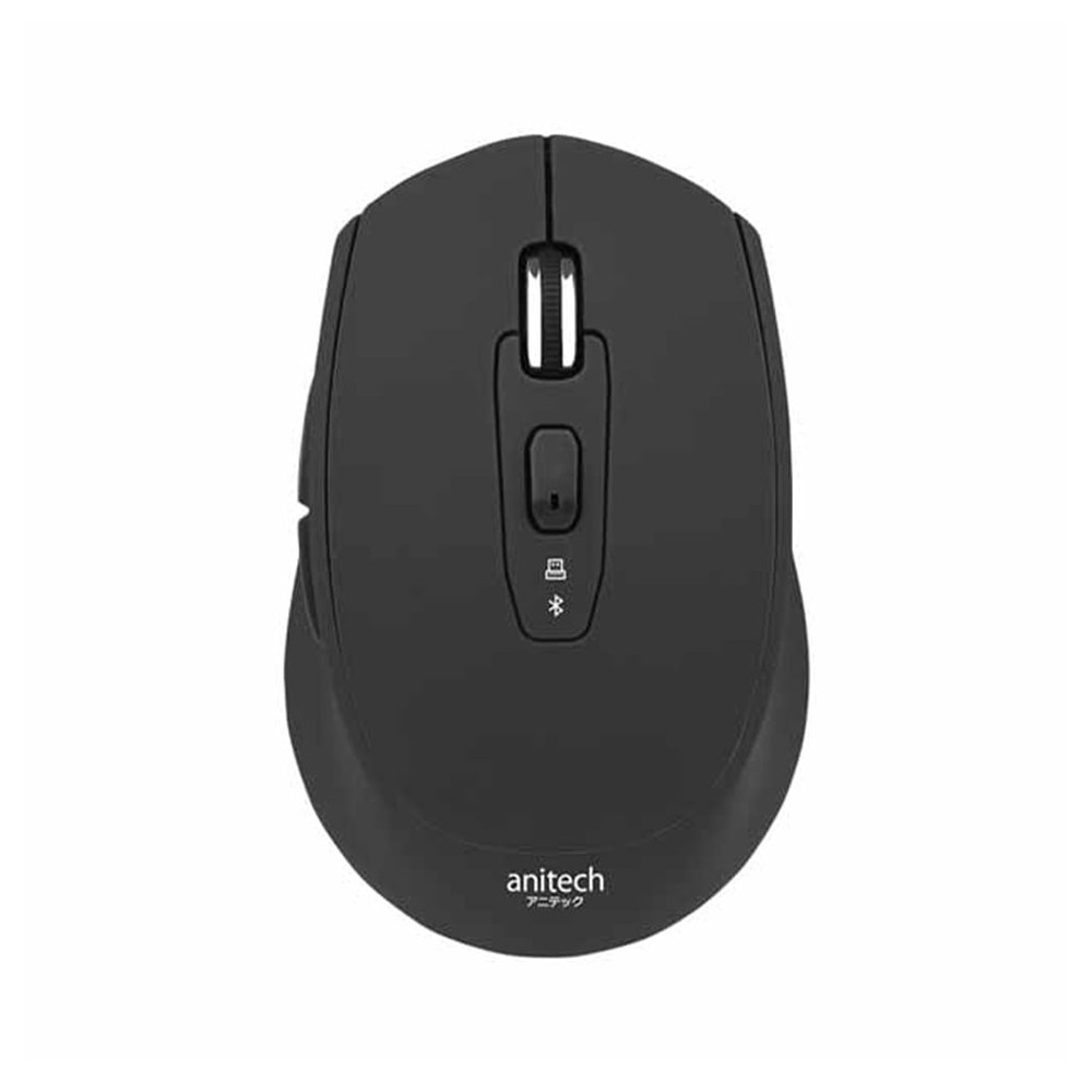 เมาส์ไร้สาย Anitech Bluetooth and Wireless Mouse W226 Black