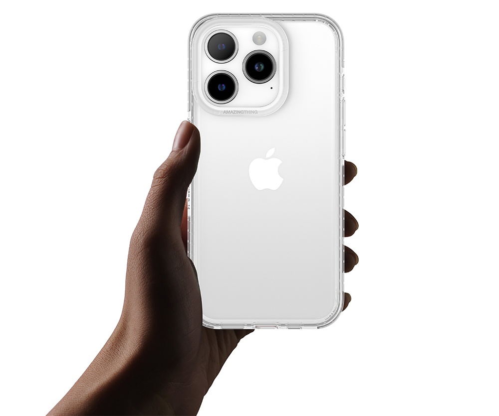 AMAZINGthing เคส iPhone 15 Pro (6.1) Titan Pro Drop proof case Transparent