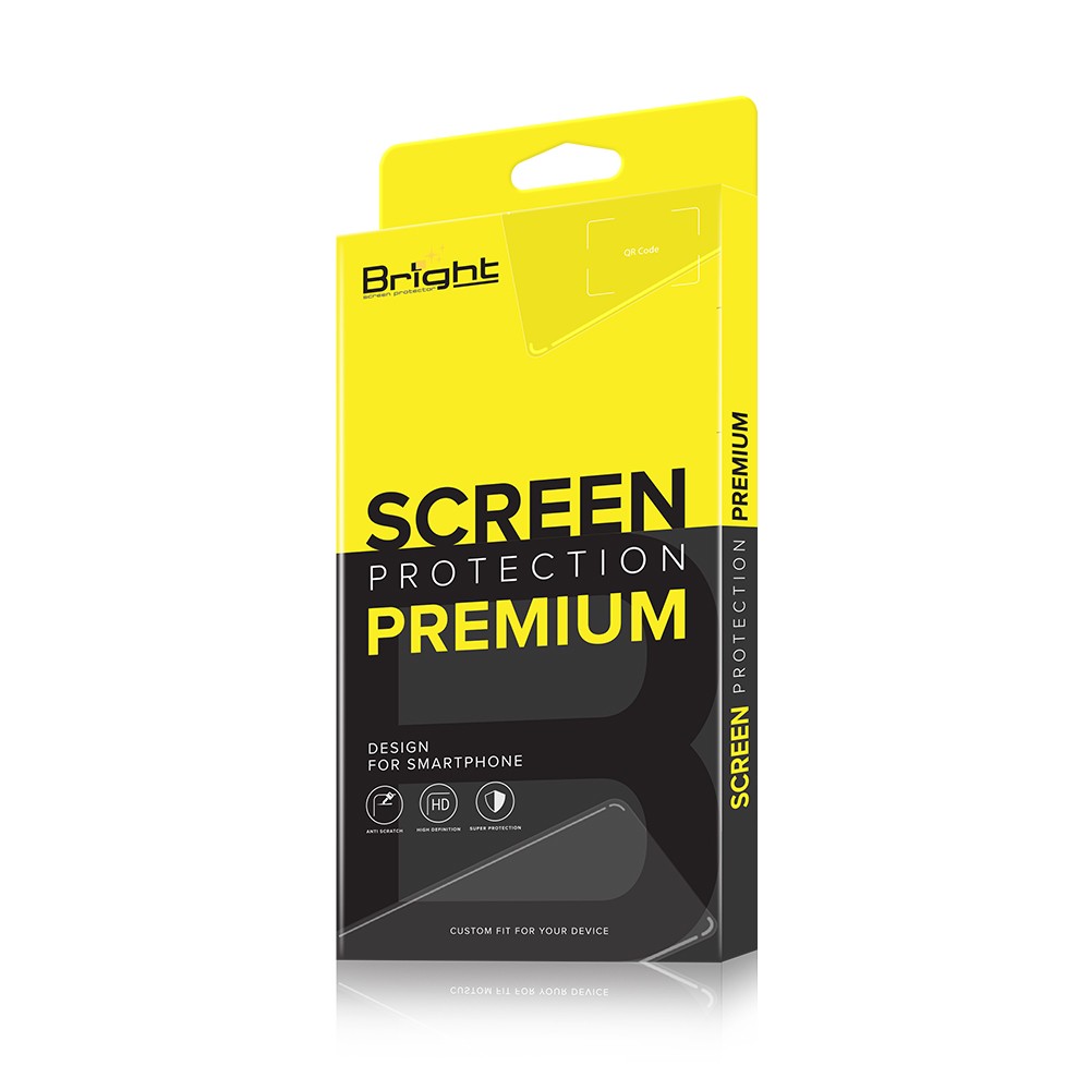 ฟิล์มกันรอย Bright Tempered Glass iPhone 15 Full Frame Black