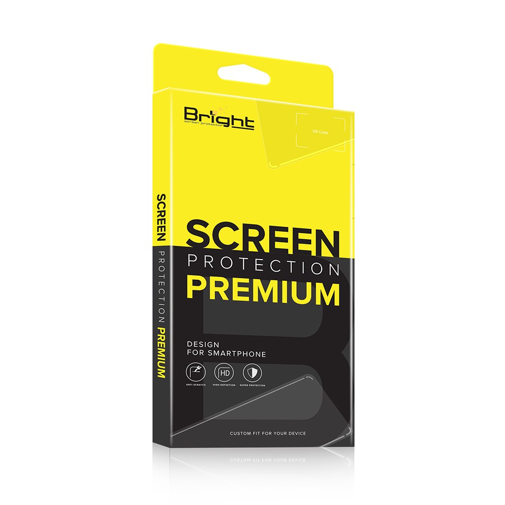 ฟิล์มกันรอย Bright Tempered Glass iPhone 15 Full Frame Black