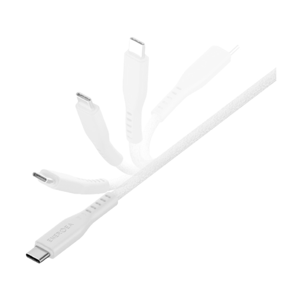 สายชาร์จ Energea USB-C to USB-C 240W with MCT 1.5M White