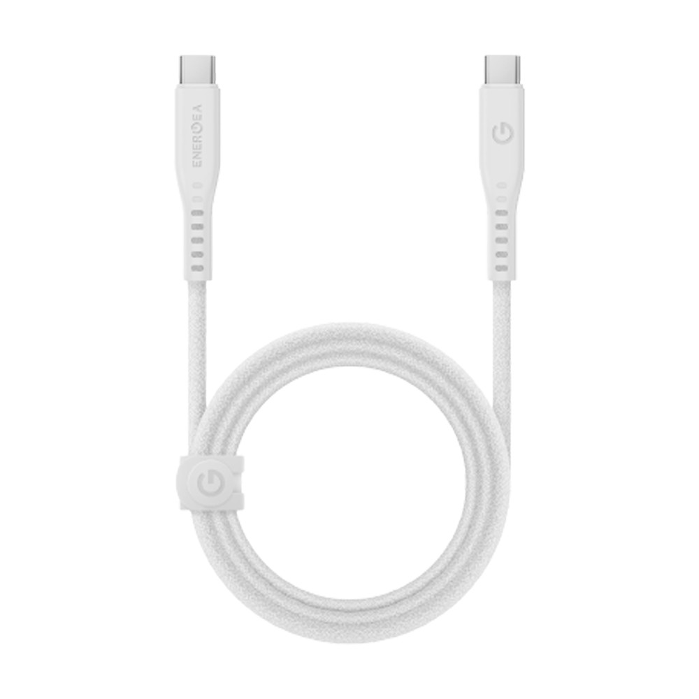 สายชาร์จ Energea USB-C to USB-C 240W with MCT 1.5M White