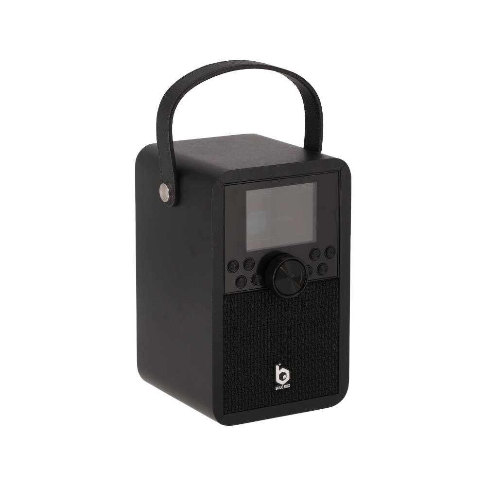 ลำโพงบลูทูธ Blue Box LED Classic box สี Wooden Black