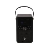 ลำโพงบลูทูธ Blue Box LED Classic box Wooden Black