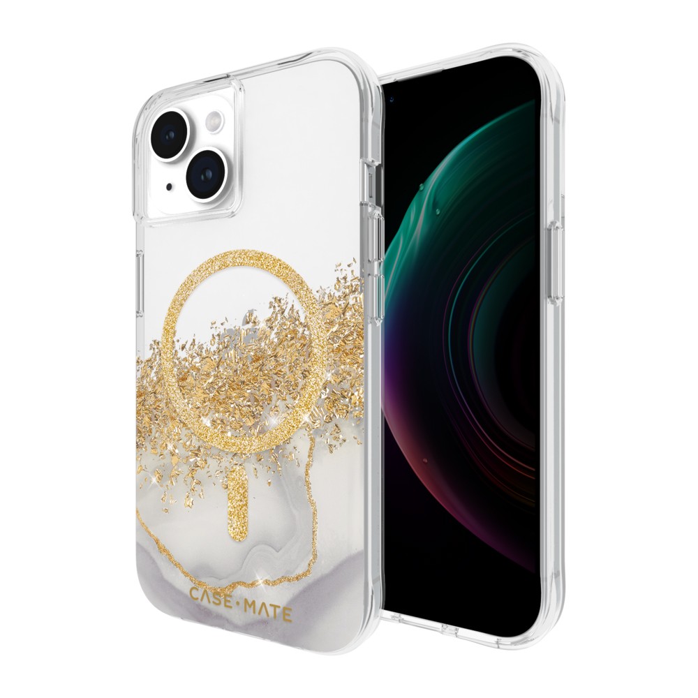 Magnetic Case Designed For IPhone 15 Pro, [Compatible With MagSafe] [Glitter Card & Wrist Strap] Full Camera Lens Protection Designed For IPhone 15 Pro Case Women Girls, Brassy - View #7