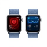 Apple Watch SE GPS 40mm Silver Aluminium Case with Winter Blue Sport Loop (2023)