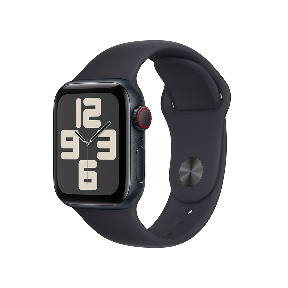 Apple Watch SE GPS + Cellular 40mm Midnight Aluminium Case with Midnight Sport Band - M/L - 2nd Gen (New)