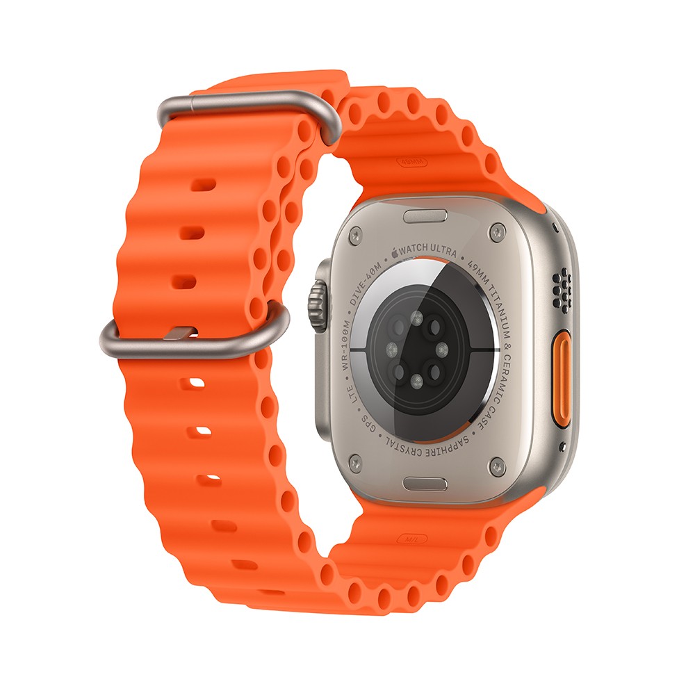 รุ่นใหม่ล่าสุด Apple Watch Ultra 2 Gps Cellular 49mm Titanium Case With Orange Ocean Band 2433