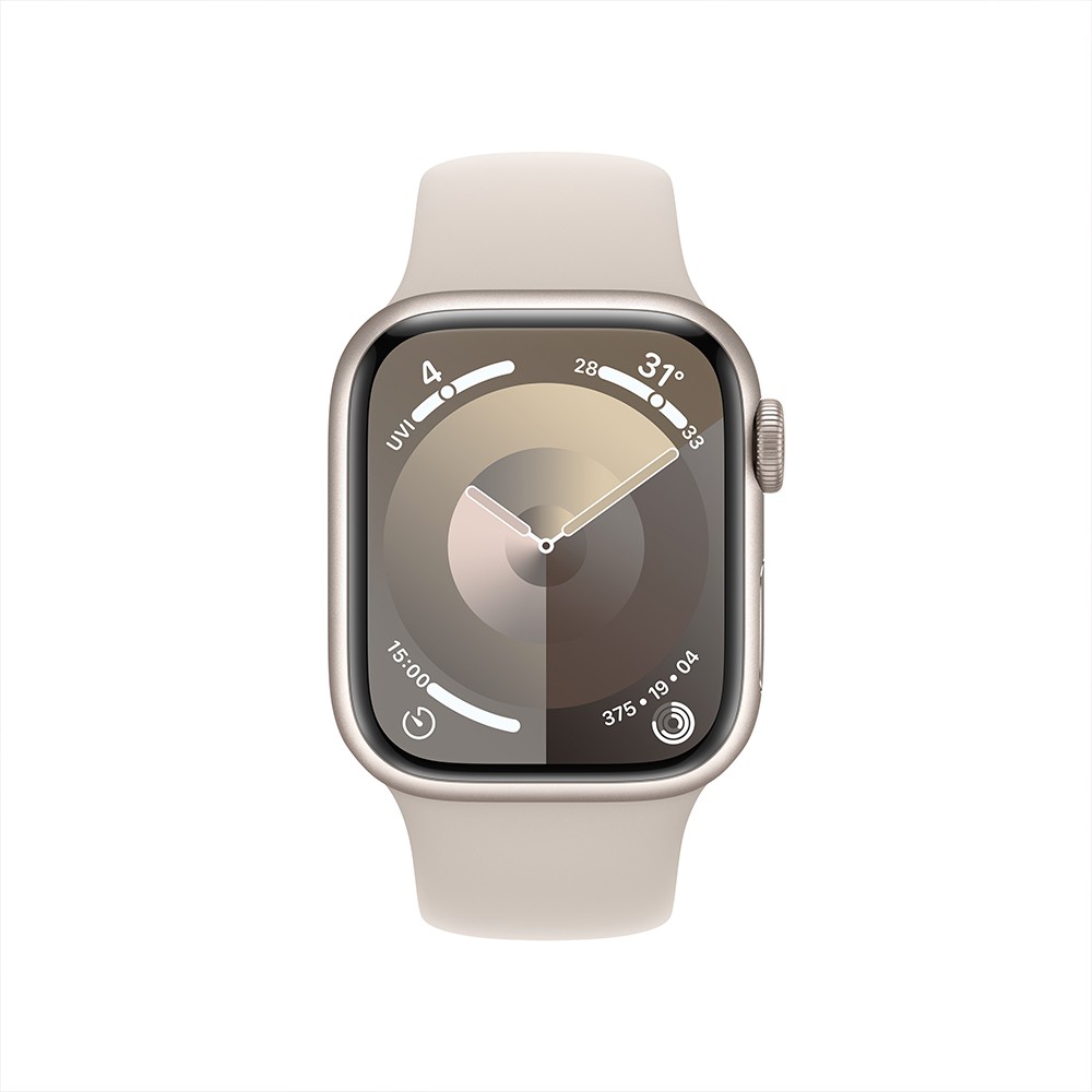 ใหม่ล่าสุด Apple Watch Series 9 Gps 41mm Starlight Aluminium Case With Starlight Sport Band Sm 