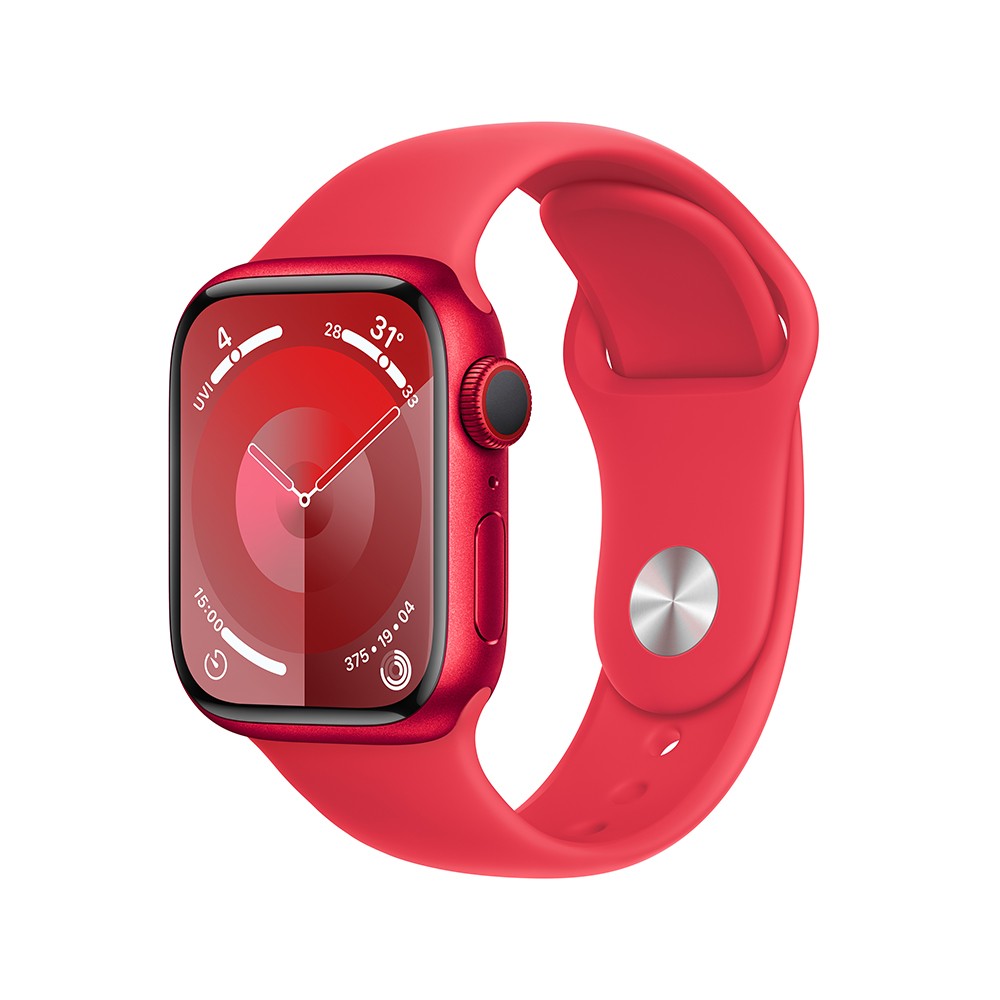Apple Watch Series  9 GPS + Cellular 41mm (PRODUCT)RED Aluminium Case with (PRODUCT)RED Sport Band - S/M
