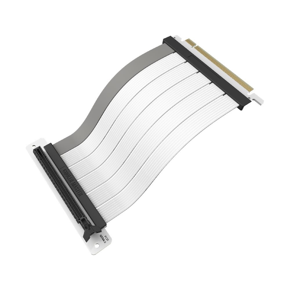 สายเคเบิ้ลแต่งคอมพิวเตอร์ CoolerMaster Riser Cable PCI-E 4.0 x16 - 300mm White V2