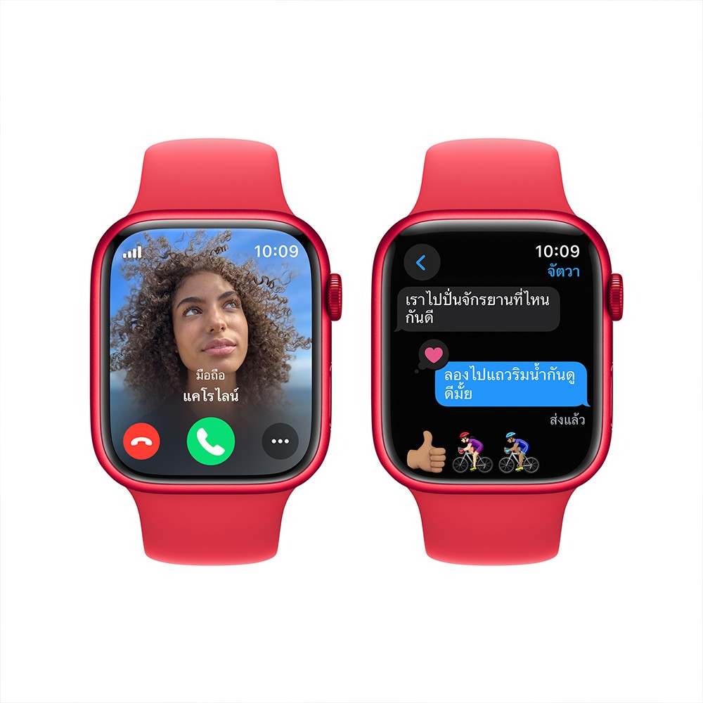 Apple Watch Series 9 GPS + Cellular 45mm (PRODUCT)RED Aluminium Case with (PRODUCT)RED Sport Band - M/L